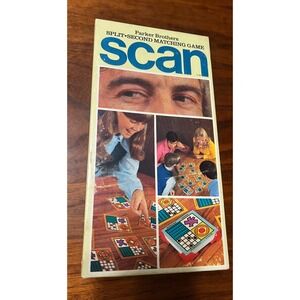 Vintage 1970 Parker Brothers SCAN Split-Second Matching Game Complete‎
